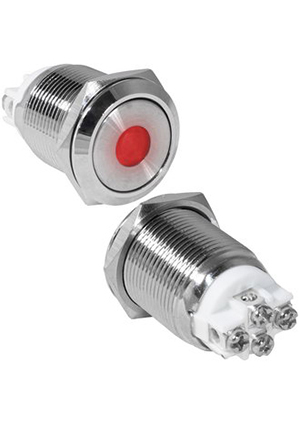 GQ19F-10ZD/R/N off-on, Кнопка антивандальная RUICHI GQ19F-10ZD/R/N, OFF-ON, рабочая температура -25