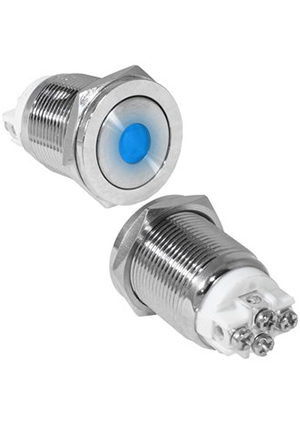 GQ19PF-10ZD/B/N off-on, Кнопка антивандальная RUICHI GQ19PF-10ZD/B/N, OFF-ON, рабочая температура -2