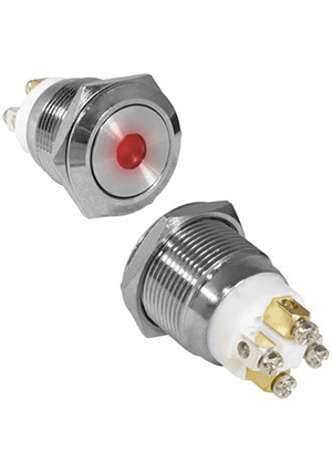 GQ19F-10D/R/N off-(on), Кнопка антивандальная RUICHI GQ19F-10D/R/N, OFF-(ON), рабочая температура -2