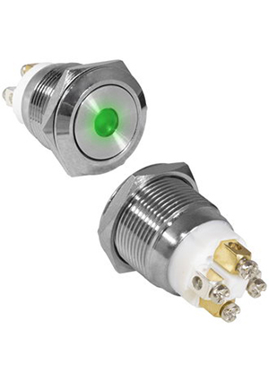GQ19F-10D/G/N off-(on), Кнопка антивандальная RUICHI GQ19F-10D/G/N, OFF-(ON), рабочая температура -2