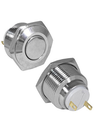 GQ19SF-10Z/J/N off-on, Кнопка антивандальная RUICHI GQ19SF-10Z/J/N, OFF-ON, рабочая температура -25