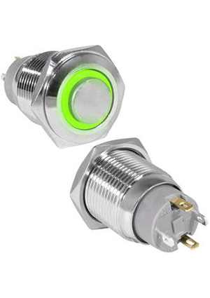 GQ16H-10ZE/J/G/N off-on, Кнопка антивандальная RUICHI GQ16H-10ZE/J/G/N, OFF-ON, рабочая температура
