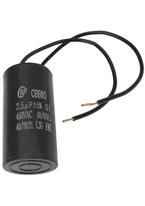 CBB60 2.5uF 450V WIRE (SAIFU), CBB60 2.5uF 450V WIRE SAIFU �������� ����������� 2.5 ���, 450 �, ����