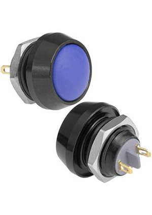 GQ12B-10/J/B/Bl/N off-(on), Кнопка антивандальная без подсветки RUICHI GQ12B-10/J/B/Bl/N, 1NO, ОFF-(