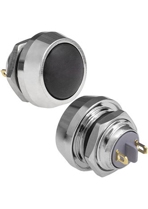 GQ12B-10/J/Bl/N off-(on), Кнопка антивандальная без подсветки RUICHI GQ12B-10/J/Bl/N, 1NO, ОFF-(ON)