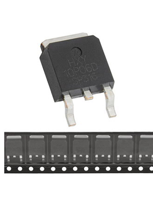 IRFR9024, IRFR9024NTRPBF HXY полевой транзистор (MOSFET), P-канал, -60 В, -10 А, 140 Ом, 12.1 нКл, T