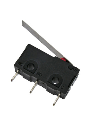 SM5-03P, Микропереключатель с рычагом RUICHI SM5-03P, ON-(ON) SPDT 3P, 3 А, 250 В