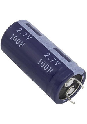 HP-2R7-J107VYJ28, HP-2R7-J107VYJ28, ионистор KAMCAP, 100 Ф, 2.7 В, 50 А, 22х46 мм, циллиндрический,
