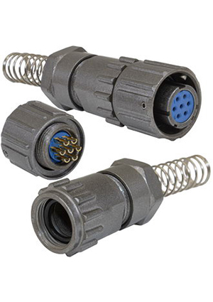 FQ14-8pin TK, Разъём быстроразъёмный, кабельное гнездо с байонетным соединением RUICHI FQ14-8pin TK,