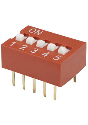DS-05 (SWD1-5), DIP- RUICHI DS-05,  SWD 1-5, 25 , 24 , 50 , 5 (ON-OFF)  