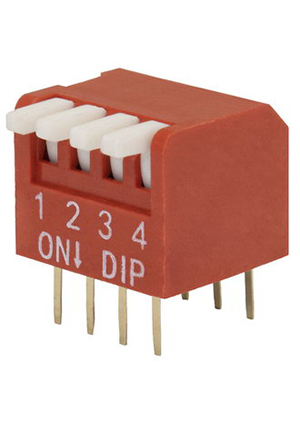 DP-04 (SWD3-4), DIP переключатель RUICHI DP-04, серия SWD 3-4