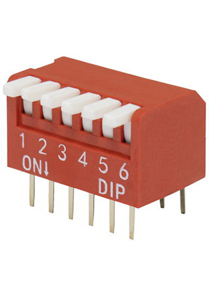 DP-06 (SWD3-6), DIP переключатель RUICHI DP-06, серия SWD 3-6