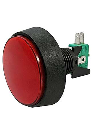 GMSI-1B-C no(nc)+nc(no) red, Кнопка GMSI круглая RUICHI 1B-C с LED подсветкой 12 В, 5 А, 30 мОм, 250