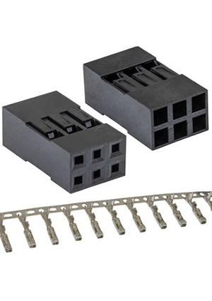 BLD 2x03 (BLD-6) + Terminal,    2.54  RUICHI BLD 2x03 (BLD-6), 6 