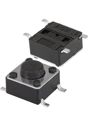 KAN0641-0431B 6x6x4.3 mm  SMD, �������� ������ RUICHI KAN0641-0431B, 6x6x4.3 ��, OFF-(ON), 50 ��, 12