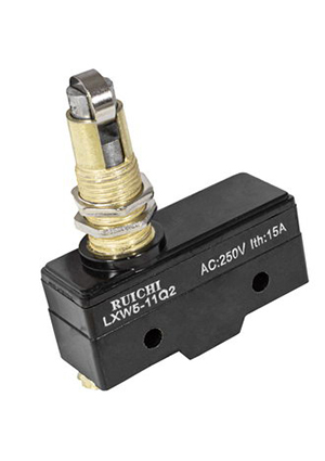 LXW5-11Q-2 15A/250VAC, Микропереключатель с поперечным роликовым толкателем RUICHI LXW5-11Q-2, ON-(O