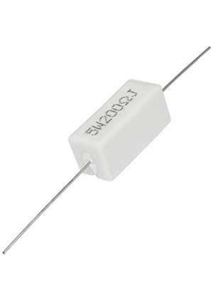 RX27-1 200 Ом 5W 5% / SQP5, Мощный постоянный резистор RUICHI RX27-1 200 Ом 5W 5% / SQP5, керамо-цем
