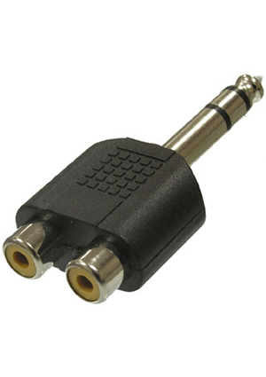 7-0176 / 6.35 stereo-2RCA JACK,   RUICHI 7-0176/6.35 stereo-2RCA JACK,  - 