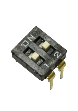 DS2-02, DIP- RUICHI DS 2-02, 25 , 24 , 50 , 2 (ON-OFF)   2,54 ,35.966.2