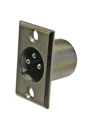 JD-395 / AUD-81, Разъём микрофонный XLR RUICHI JD-395/AUD-81, вилка 3-х полюсное