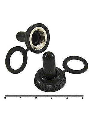 WPC-02 (M12X0.75), Колпачок влагозащитный для тумблеров KN3 RUICHI WPC-02, M12X0.75 мм, диаметр 20.4