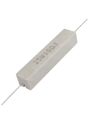 RX27-1 10 Ом 25W 5% / SQP25, Мощный постоянный резистор RUICHI RX27-1 10 Ом 25W 5% / SQP25, керамо-ц