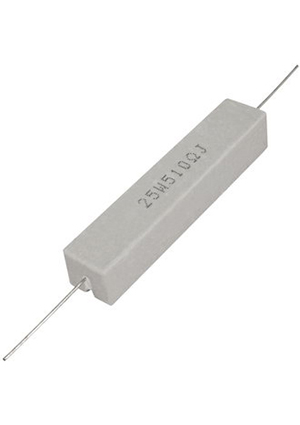 RX27-1 510 Ом 25W 5% / SQP25, Мощный постоянный резистор RUICHI RX27-1 510 Ом 25W 5% / SQP25, керамо