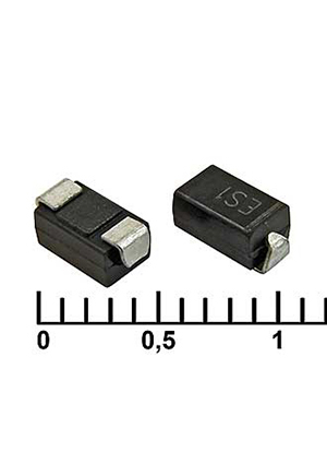 ES1J, ES1J MIC быстродействующий диод; 600 В; 1 А; DO-214AC (SMA)