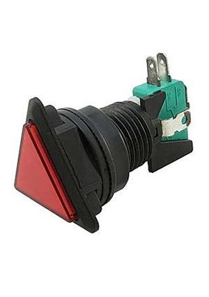 GMSI-6B-T no(nc)+nc(no) red, Кнопка GMSI RUICHI GMSI-6B-T, no(nc)+nc(no), красная