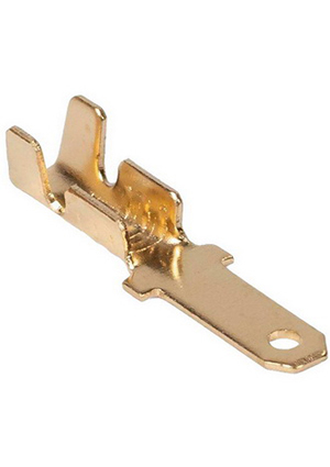 DJ616-2.8, Клемма ножевая неизолированная RUICHI DJ616-2.8, латунь