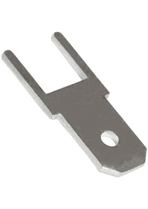 DJ610A-4.8, Клемма ножевая на плату RUICHI DJ610A-4.8, 4.8 мм