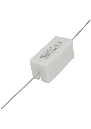 RX27-1 0.1 Ом 5W 5% / SQP5, Мощный постоянный резистор RUICHI RX27-1 0.1 Ом 5W 5% / SQP5, керамо-цем