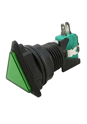 GMSI-6B-T no(nc)+nc(no) green, Кнопка GMSI RUICHI GMSI-6B-T, no(nc)+nc(no), зелёная