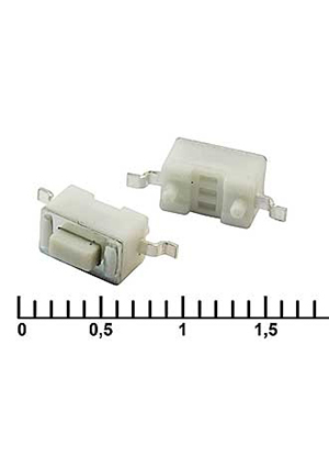 IT-1101NE-S (6x3x4.3), Тактовая кнопка RUICHI IT-1101NE-S, 6x3x3.2 мм, OFF-(ON), 50 мА, 12 В, 50 мОм