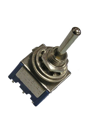 MTS-203 on-off-on, Микротумблер RUICHI MTS-203, ON-OFF-ON, DPDT, 3 А, 250 В, 20 мОм, установочное от