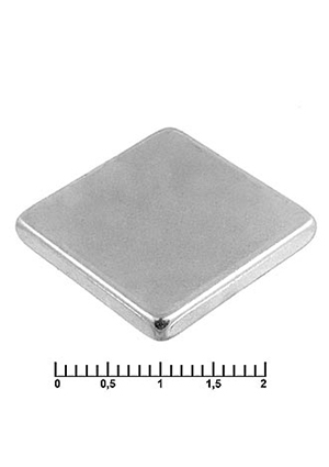 B 20x20x3 N35, Магнит RUICHI B 20x20x3 мм, класс N35, квадратный