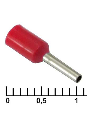 DN00506 red (1x6mm),    RUICHI DN00506, 1x6 , 0.5 2, 