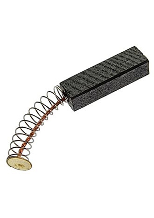brush 6x8x25 spring, Графитовая щетка для электродвигателя RUICHI 6x8x25 мм, с пружиной