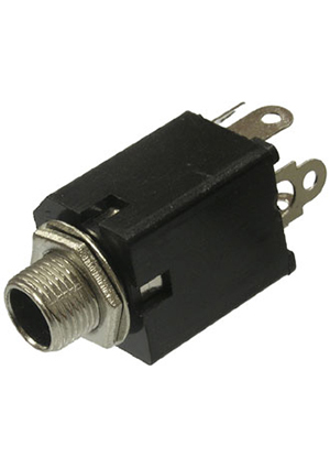 SZC-0079 / stereo 6.35 mm, Разъём аудио SZC-0079/stereo 6.35 мм, гнездо на плату