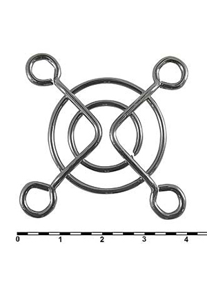 Решетка 40x40mm, Решетка для осевого вентилятора металлическая RUICHI, 40x40 мм