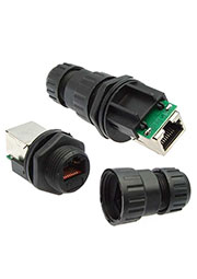 SZC-19-RJ45 ip68, Разъём герметичный SZC-19-RJ45 ip68, 1 А