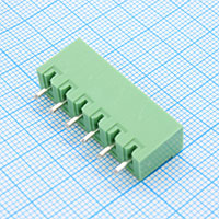 2EGTVC-5.0-06P-14-100, Разъемный клеммный блок на плату, 6 контактов. Серия 2EGTVC-5.0