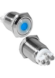 GQ19F-10ZD/B/N off-on, Кнопка антивандальная RUICHI GQ19F-10ZD/B/N, OFF-ON, рабочая температура -25