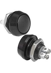 GQ12B-10/B/B/N off-(on), Кнопка антивандальная без подсветки RUICHI GQ12B-10/B/B/N, 1NO, ОFF-(ON) бе