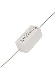 RX27-1 22 кОм 5W 5% / SQP5, Мощный постоянный резистор XIN HUA RX27-1 22 кОм 5W 5% / SQP5, керамо-це