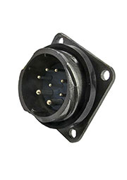 FQ24-8pin ZJ, Разъём-вилка быстросъемный цилиндрический RUICHI FQ24-8pin ZJ, 8-ми контактный, 25 А,4