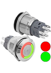 GQ19B-10E/RG/N off-(on), Кнопка антивандальная RUICHI GQ19B-10E/RG/N off-(on), рабочая температура -