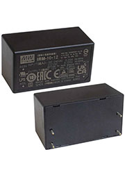 IRM-10-12-MW, IRM-10-12-MW, Блок питания AC-DC, 10.2 Вт, вход 85...264В AC 47...440 Гц, 120...370B D