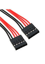 BLS-5 *2 AWG26 0.3m, ���������� ������ ������� (�������-�������) RUICHI BLS-5, AWG26, � ����� 2,54 �