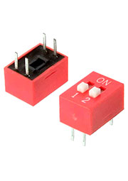 SWD1-2 (DS-02) (���1-2), DIP-������������� RUICHI, ����� SWD 1-2 (DS-02), 25 ��, 24 �, 50 ���, 2 (ON